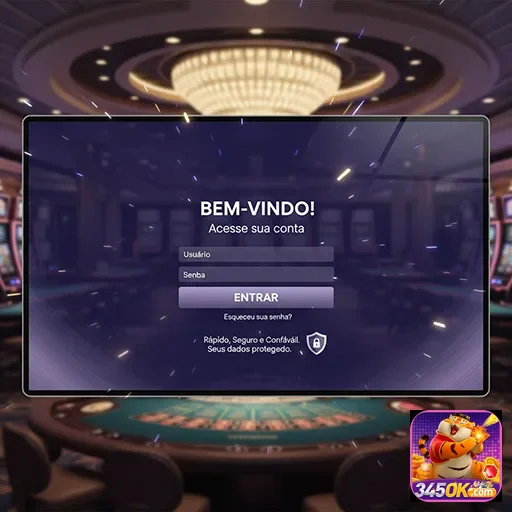 Usuário acessando cassino online com segurança