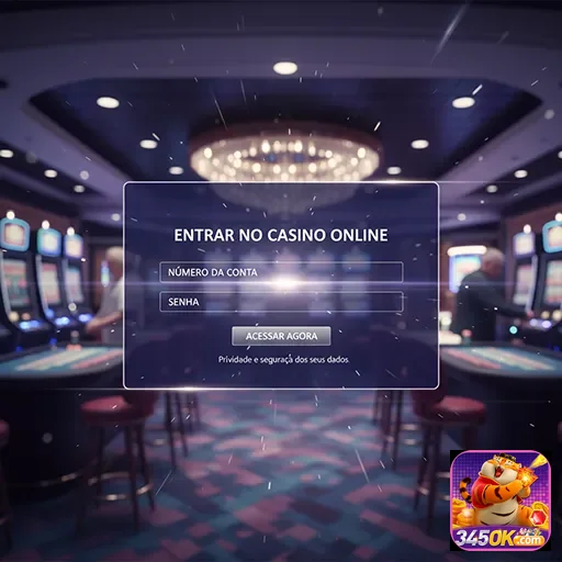 Imagem que representa o acesso ao casino online no site 345ok.